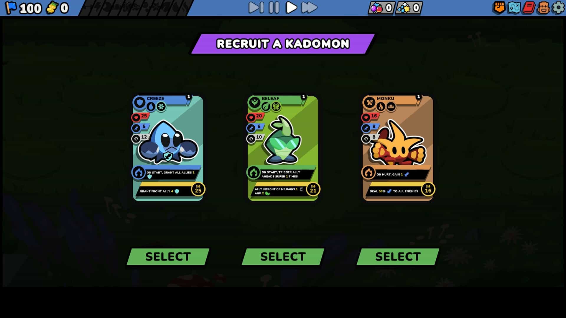 卡多梦:超能自走棋-Kādomon: Hyper Auto Battlers