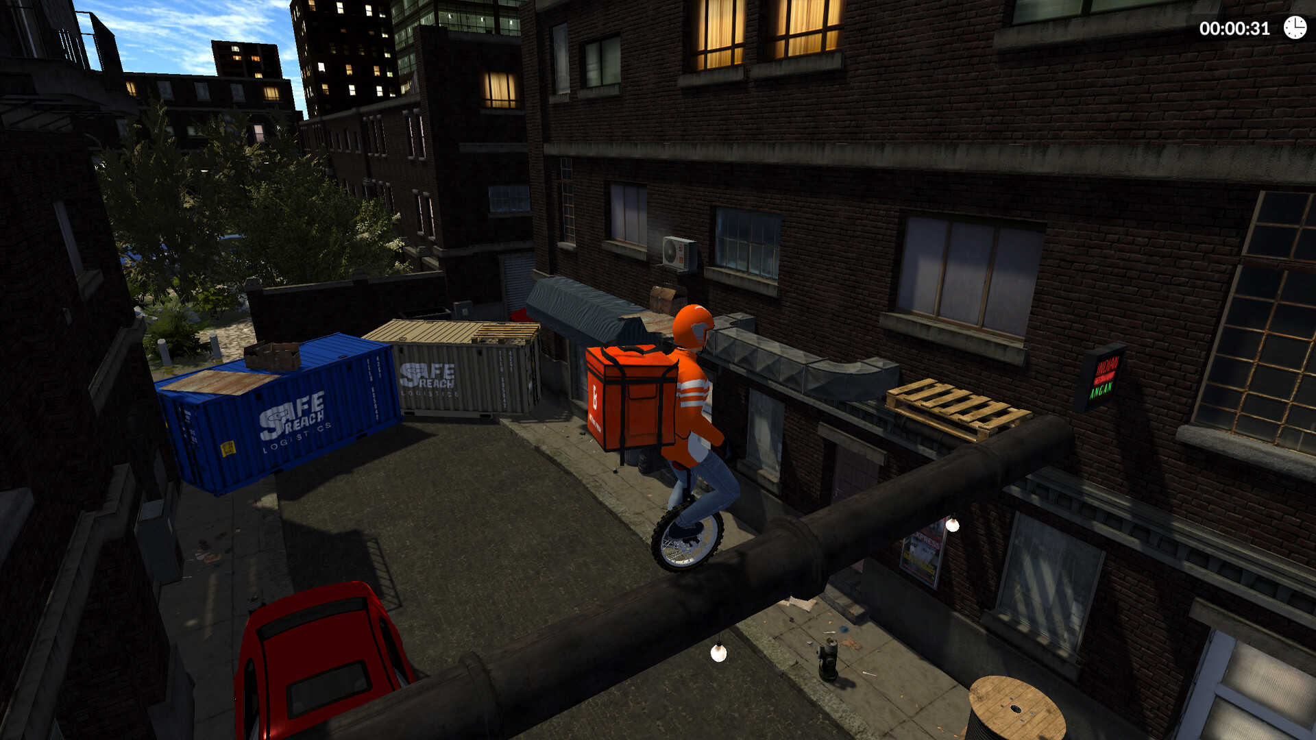 独轮车披萨时间！-Unicycle Pizza Time!