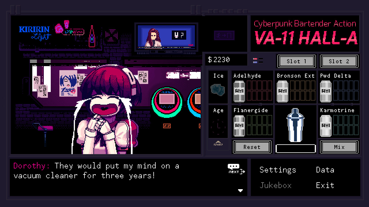 VA-11 HALL-A：赛博朋克酒保行动-VA-11 Hall-A: Cyberpunk Bartender Action
